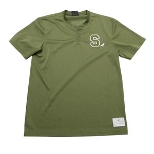 Staple Shirt Mens Large Green Mesh Henley S‎ Pigeon Sporting Goods Jersey Tee